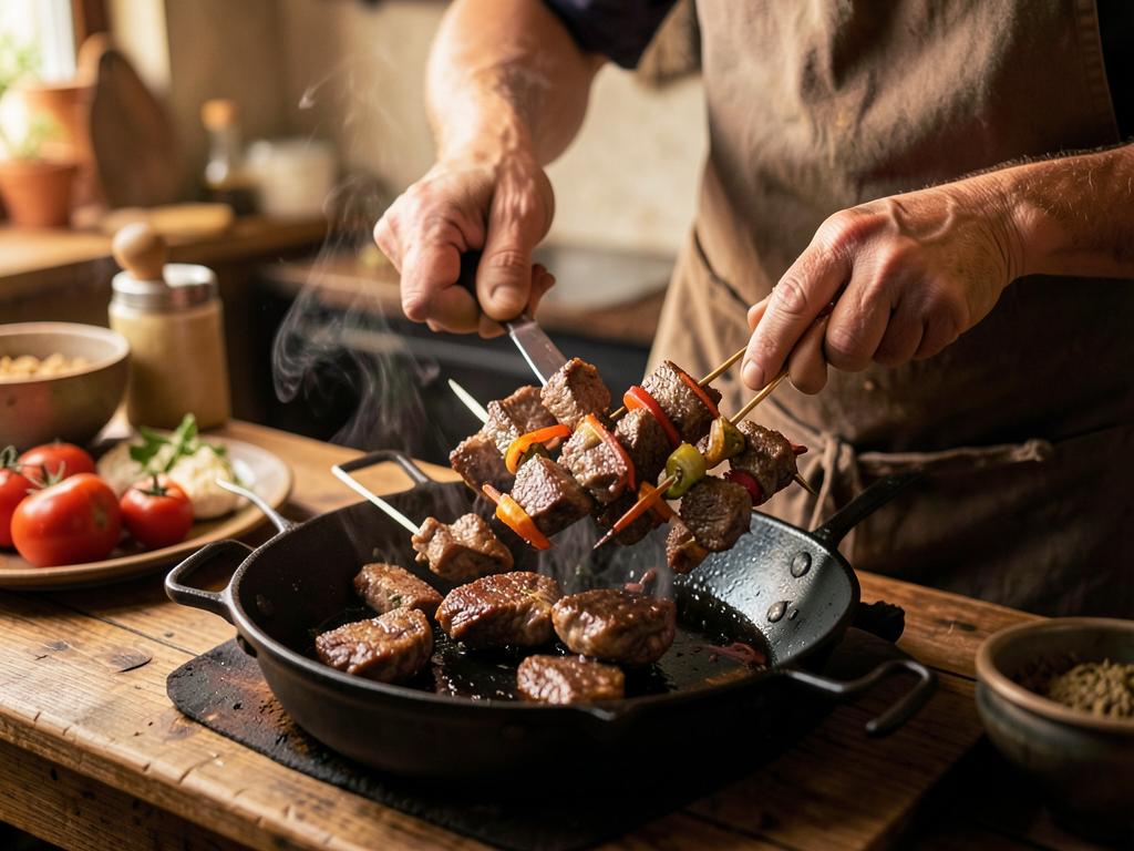 Paso 4: Ensarta en brochetas