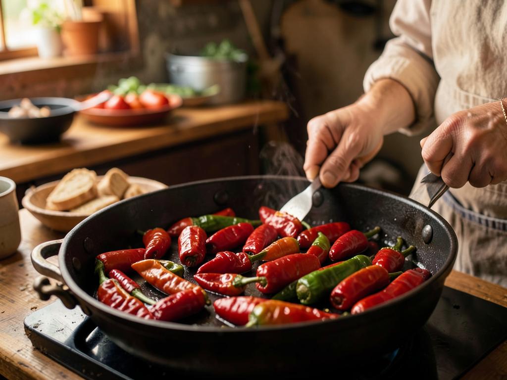 Paso 1: Asa los chiles, pélalos y retira semillas