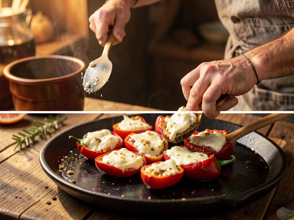 Paso 2: Rellena cada chile con queso