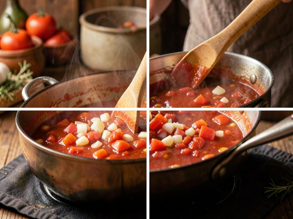 Paso 5: Licúa tomate, cebolla, ajo y cocina la salsa