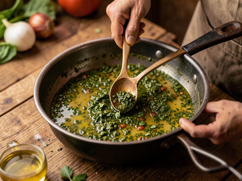 Paso 3: Mezcla con orégano, ají, vinagre y aceite
