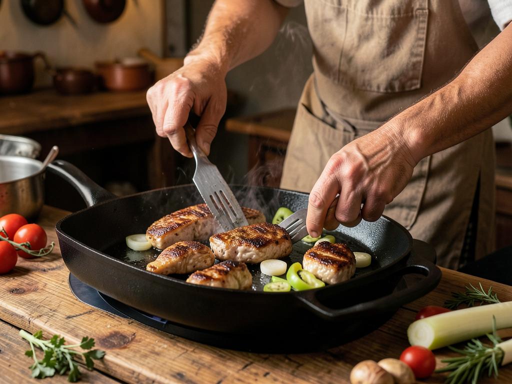 Paso 4: Cocina las chuletas sobre el chucrut