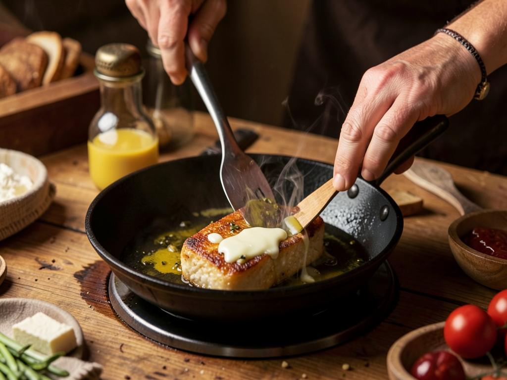 Paso 5: Dora en sartén con mantequilla y aceite