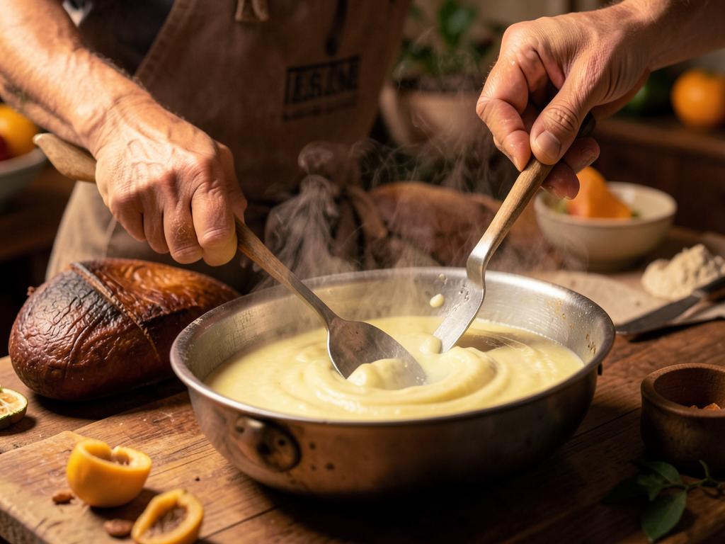 Paso 3: Calienta crema de coco hasta separar grasa