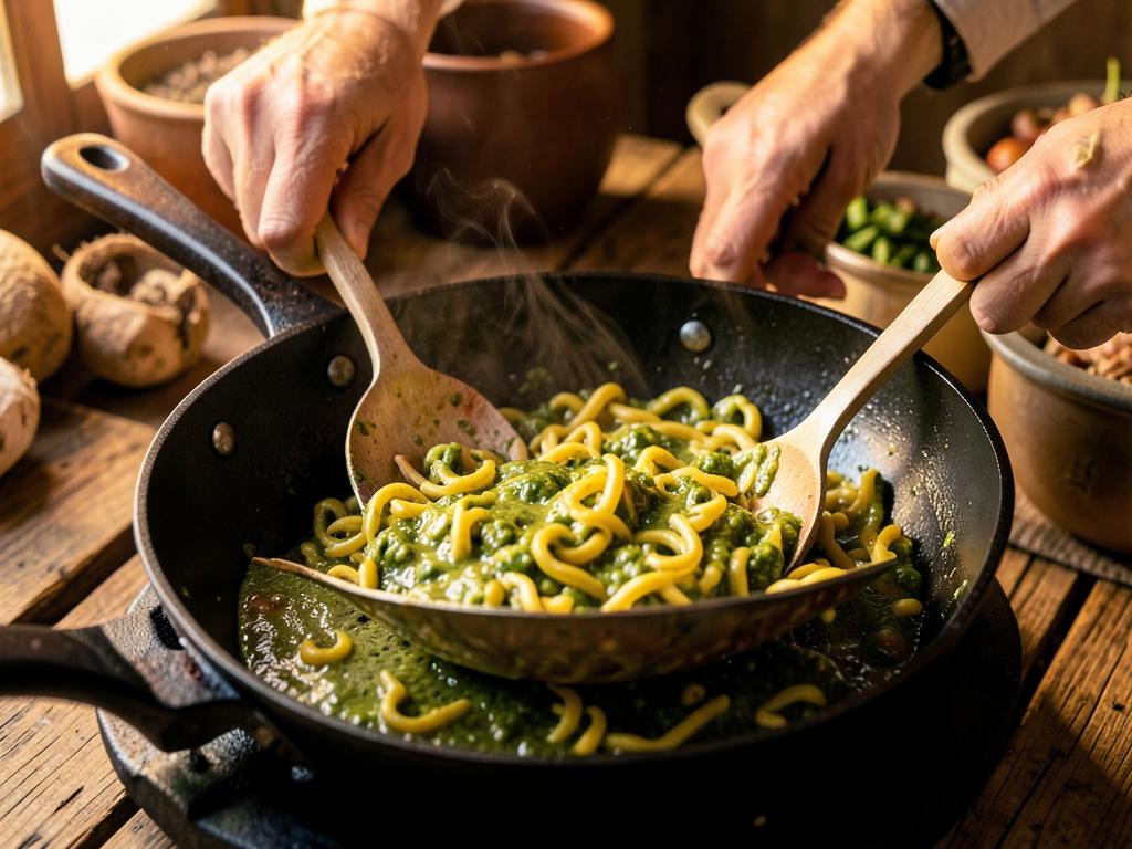 Paso 4: Sofríe la pasta de curry en esa grasa