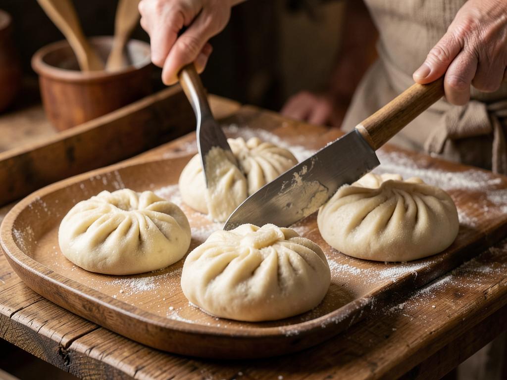 Paso 5: Forma los baozi con masa fermentada