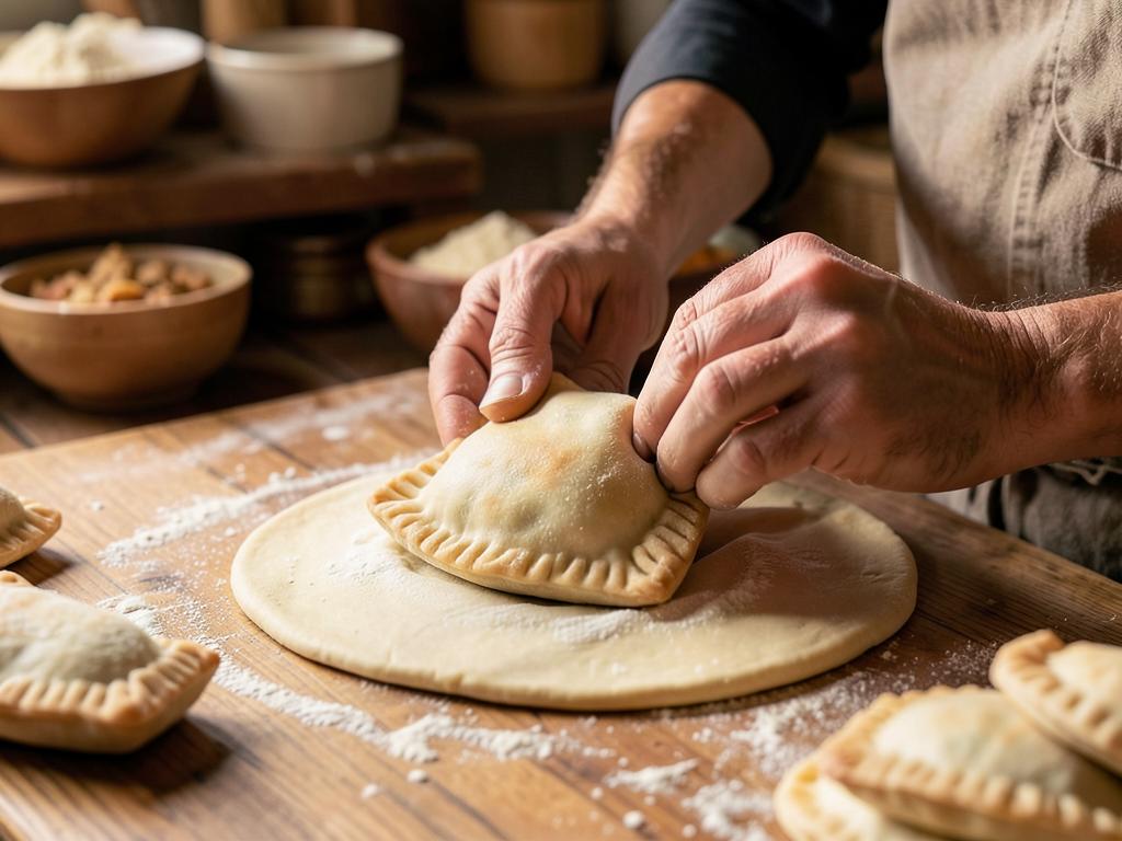 Paso 7: Rellena y repulga las empanadas