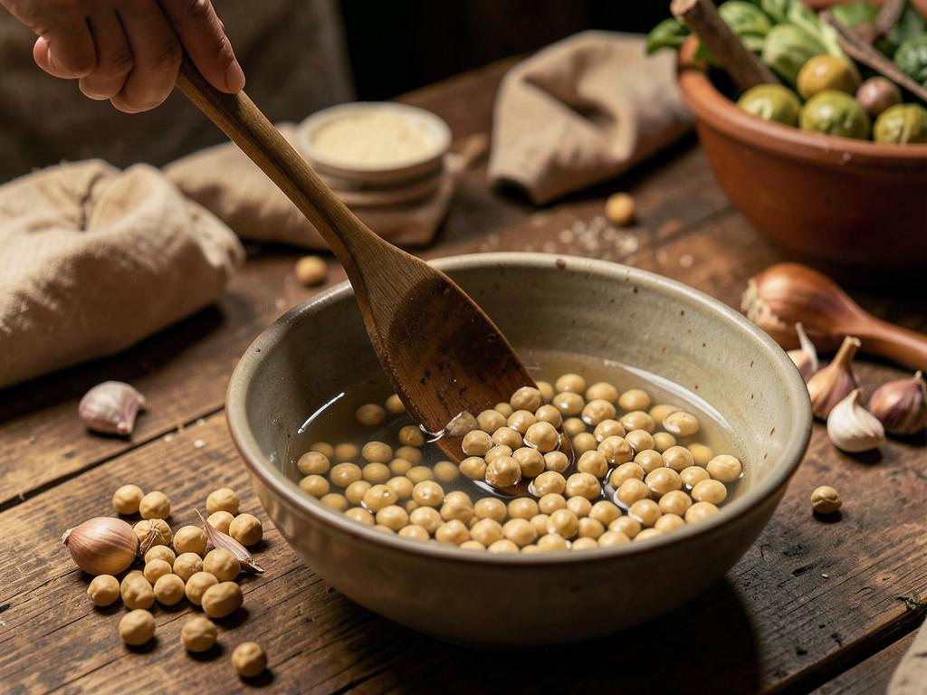 Paso 1: Remoja los garbanzos secos