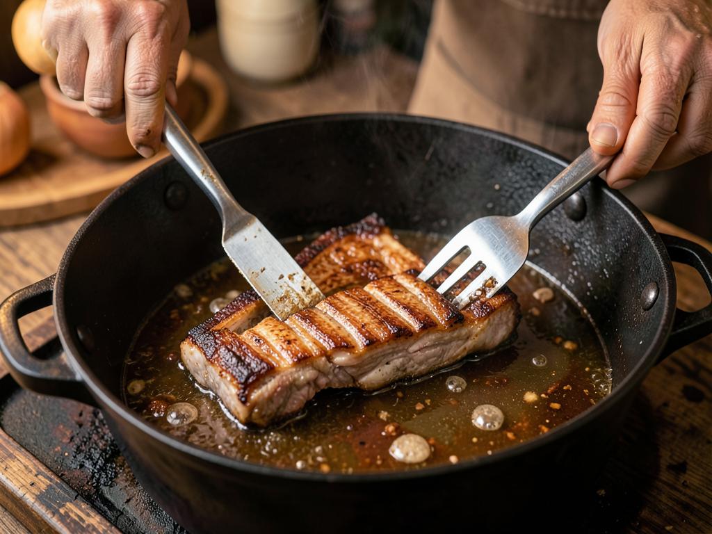 Paso 4: Sella las costillas en la grasa