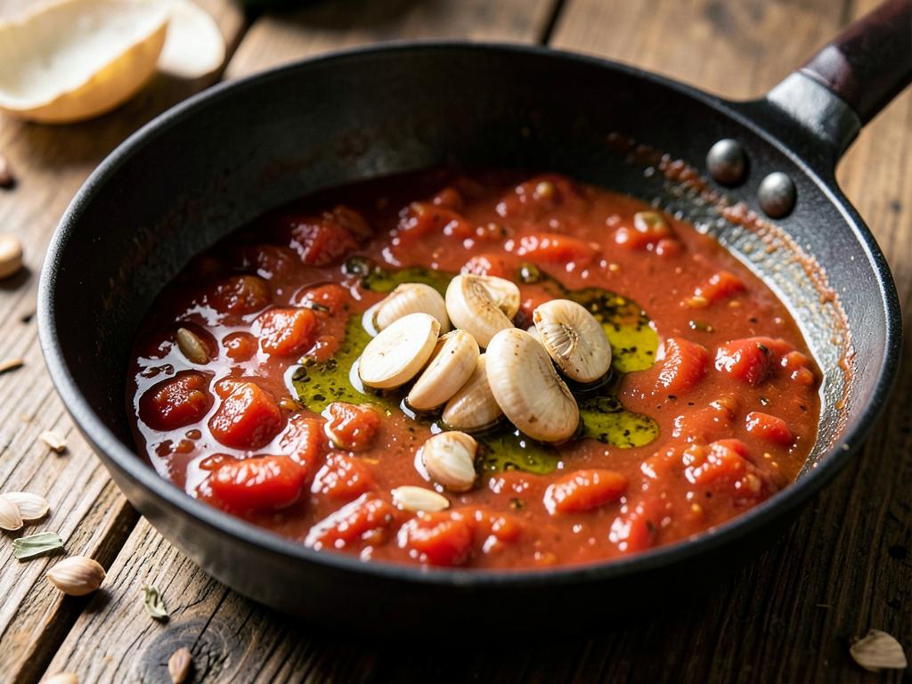 Paso 4: Cocina tomate con ajo y aceite