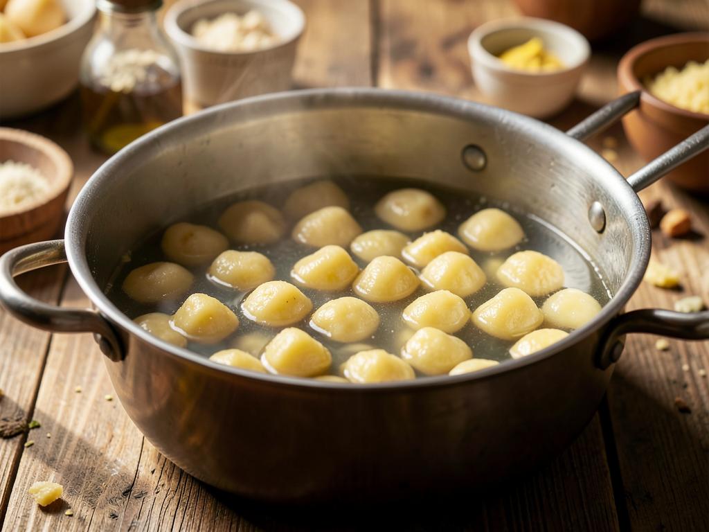 Paso 5: Hierve gnocchi hasta que floten