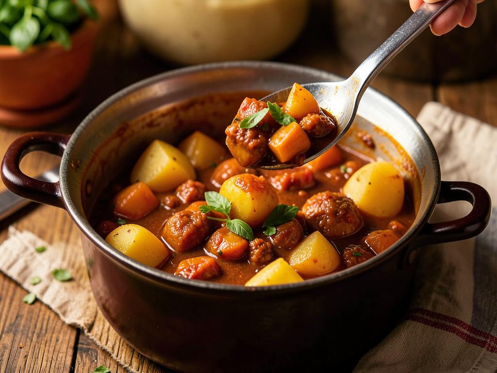 Paso 8: Cocina hasta que las papas estén tiernas