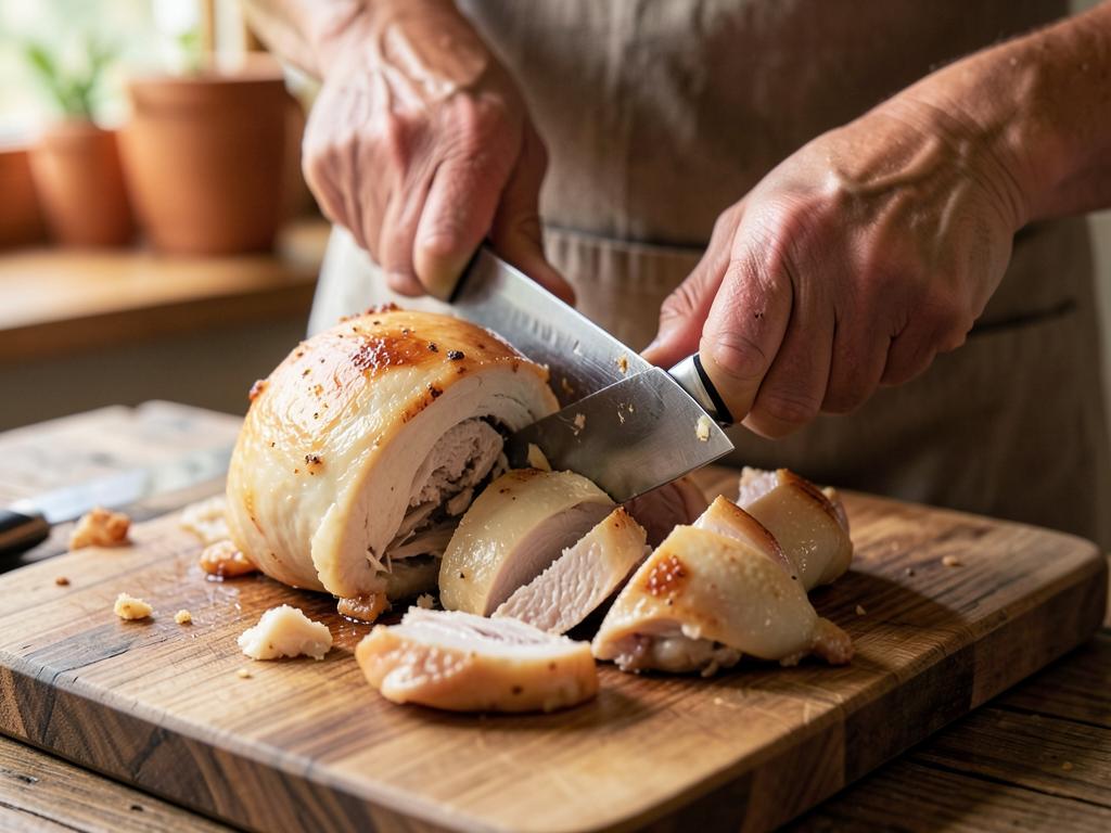 Paso 4: Trincha el pollo