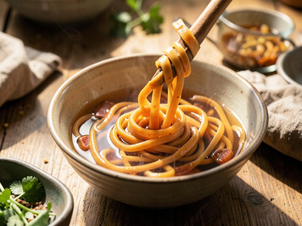 Paso 1: Hidrata fideos en agua caliente