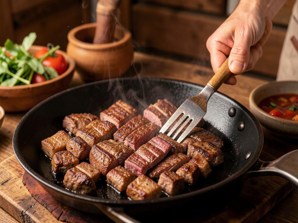 Paso 1: Corta la carne en filetes o cubos