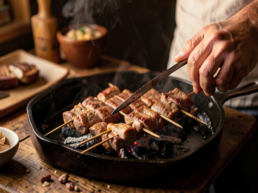 Paso 4: Ensarta en brochetas o forma rollo