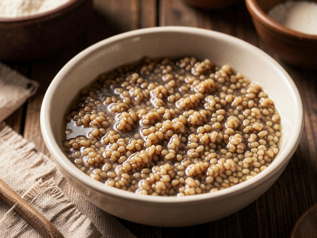 Paso 1: Hidrata bulgur en agua fría