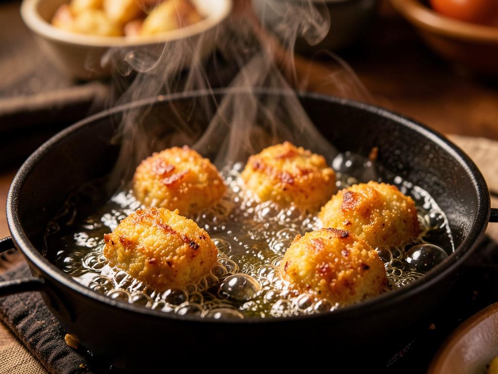 Paso 5: Fríe los kibbeh hasta dorar