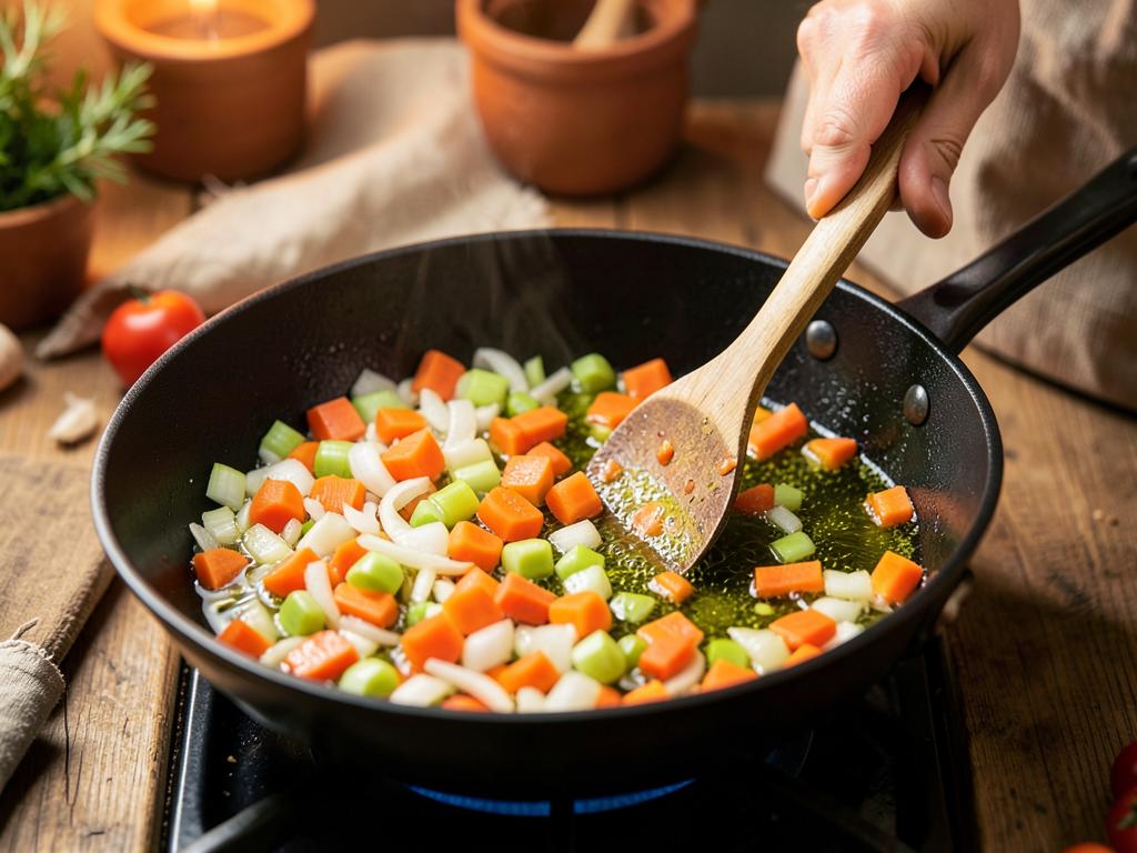 Paso 2: Sofríe el sofrito en aceite