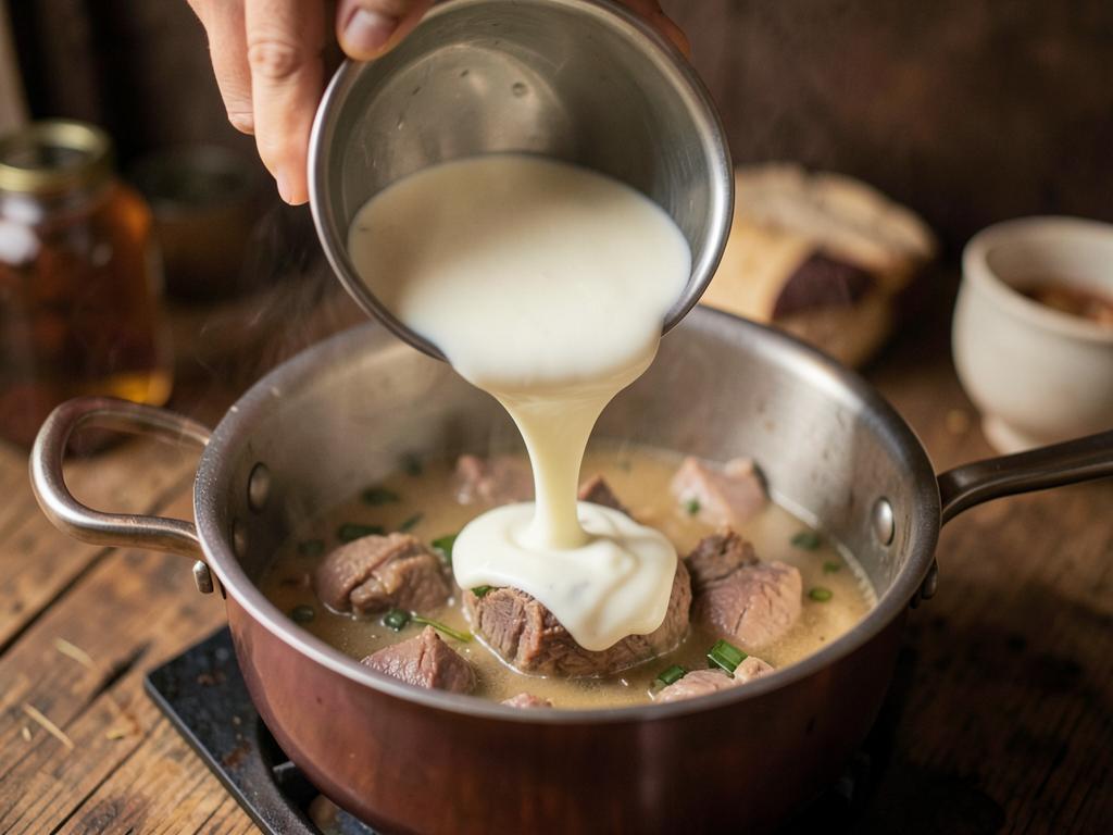 Paso 3: Añade jameed al cordero y cocina suave