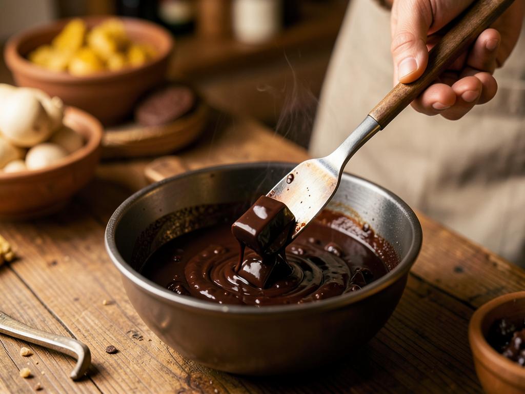Paso 8: Funde el chocolate dentro y sazona