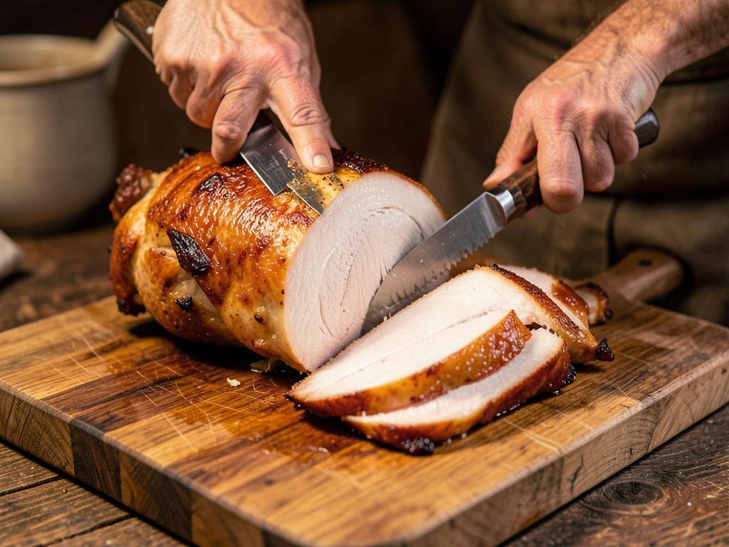 Paso 7: Trincha el pato en lonchas finas con piel