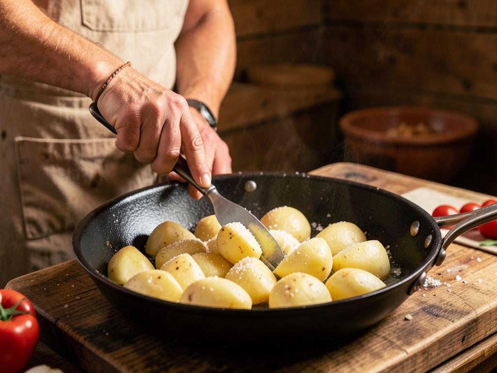 Paso 1: Cuece las papas con sal