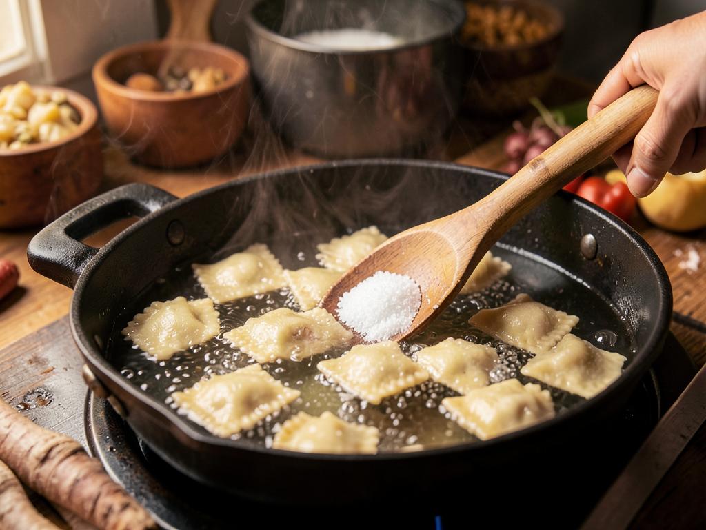 Paso 7: Hierve los pierogi en agua con sal