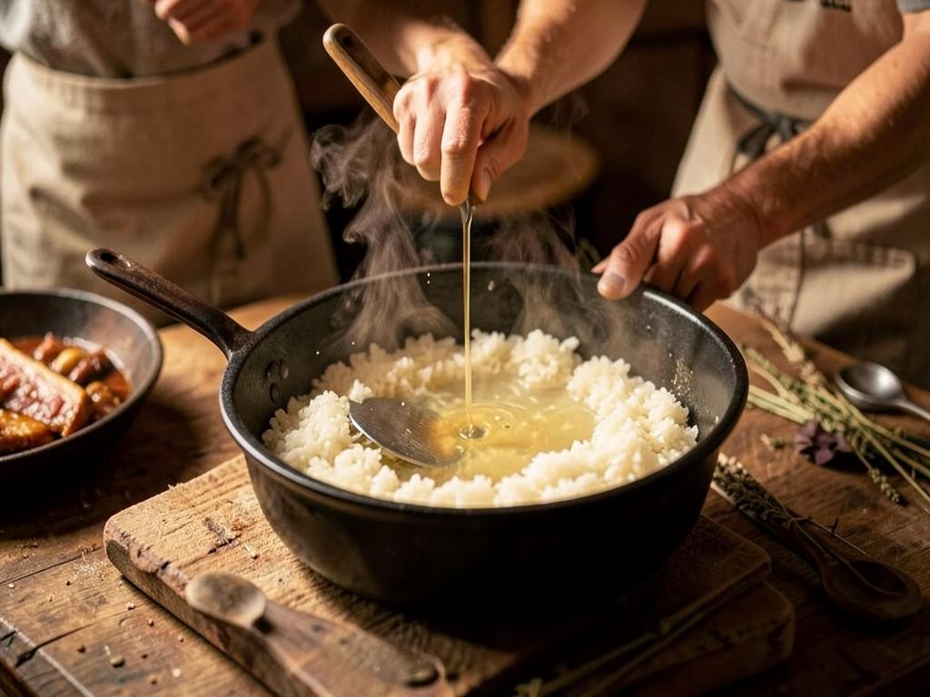 Paso 1: Lava el arroz hasta que el agua salga clara