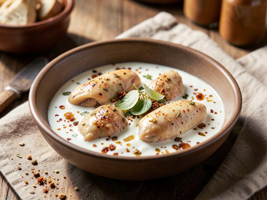 Paso 1: Marina pollo en yogur, ajo, jengibre y especias