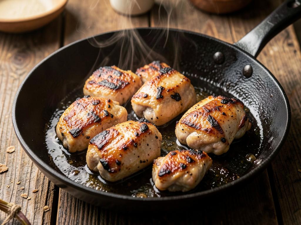 Paso 3: Sella pollo en sartén caliente
