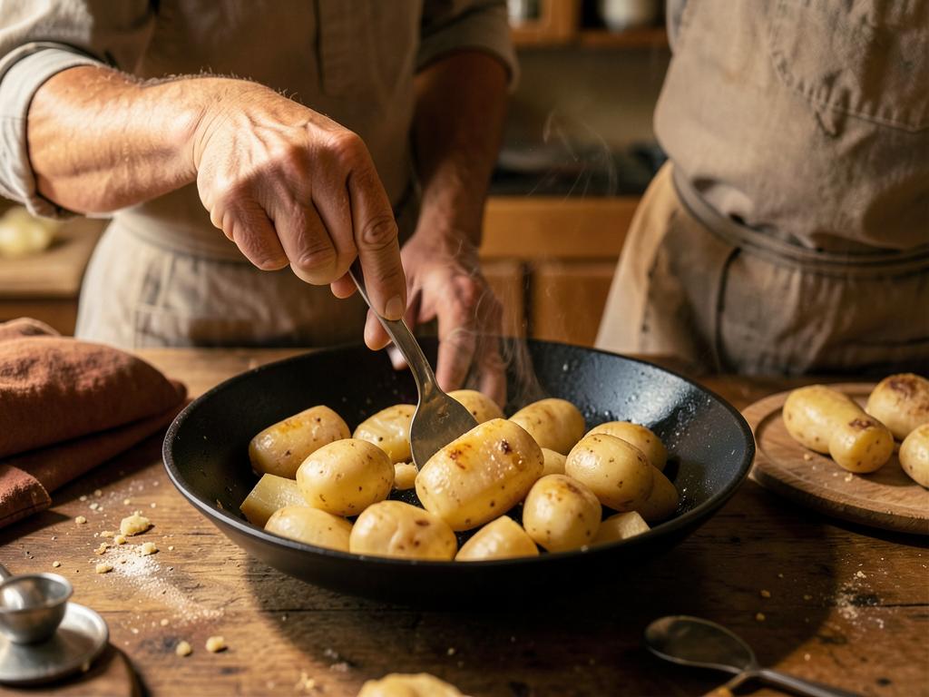 Paso 1: Cocina papas con piel
