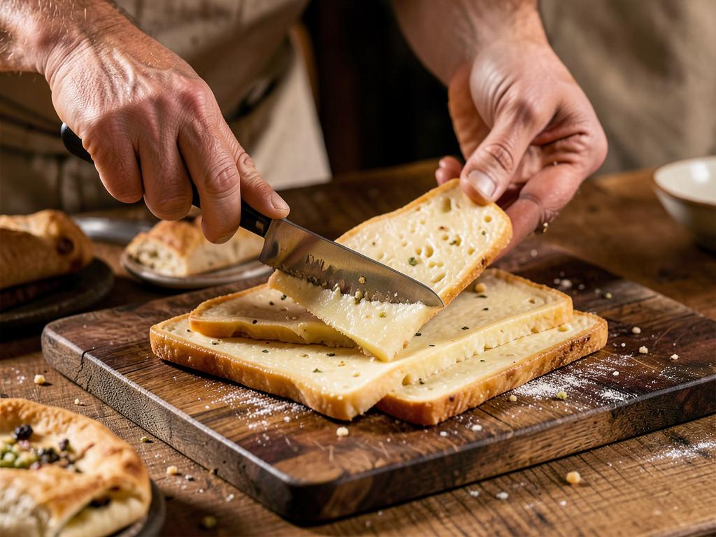 Paso 2: Corta queso en lonchas gruesas