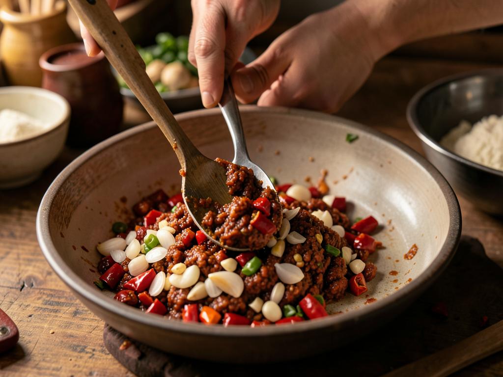 Paso 1: Procesa chiles, chalotas, ajo, jengibre y galangal