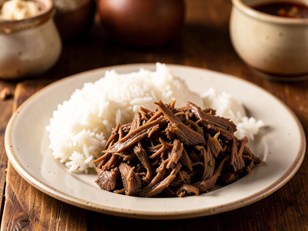 Paso 6: Cocina arroz y sirve con la ropa vieja