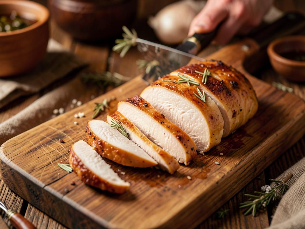 Paso 3: Rebana el pollo en tiras