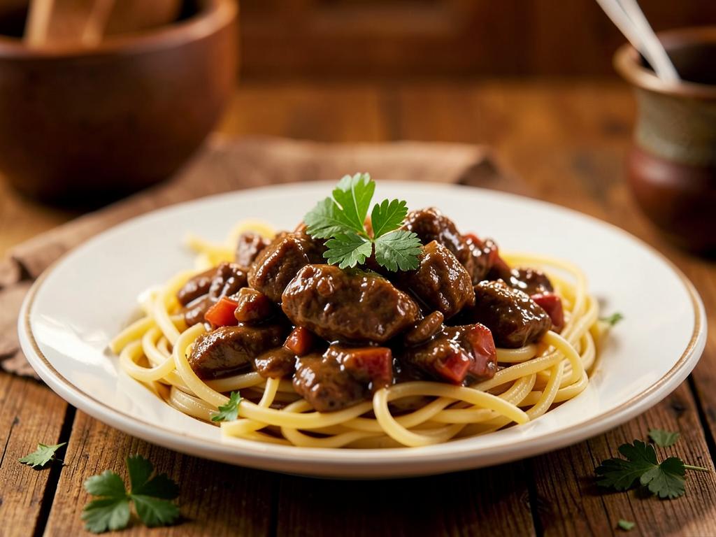 Paso 6: Sirve sobre pasta o arroz
