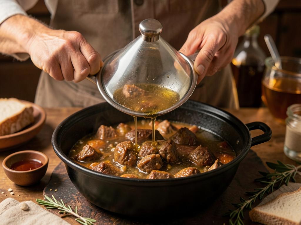 Paso 3: Añade agua y miel, tapa