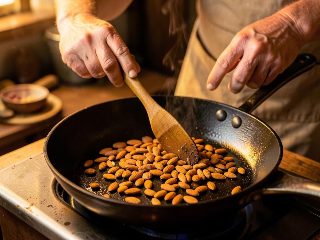 Paso 5: Tuesta las almendras en sartén