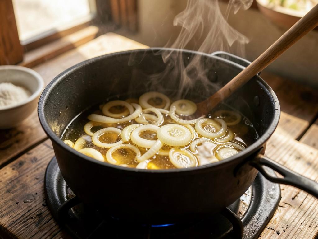 Paso 4: Sofríe cebolla en aceite